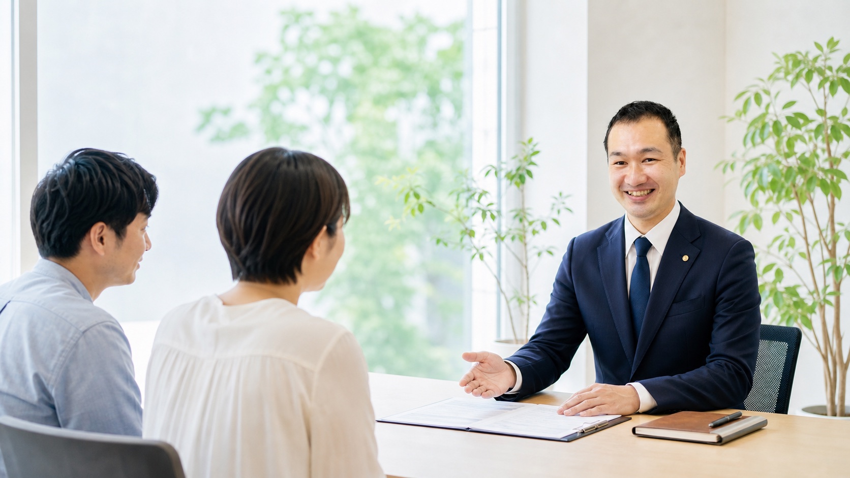 障害年金専門社労士が相談者へ丁寧に説明している様子